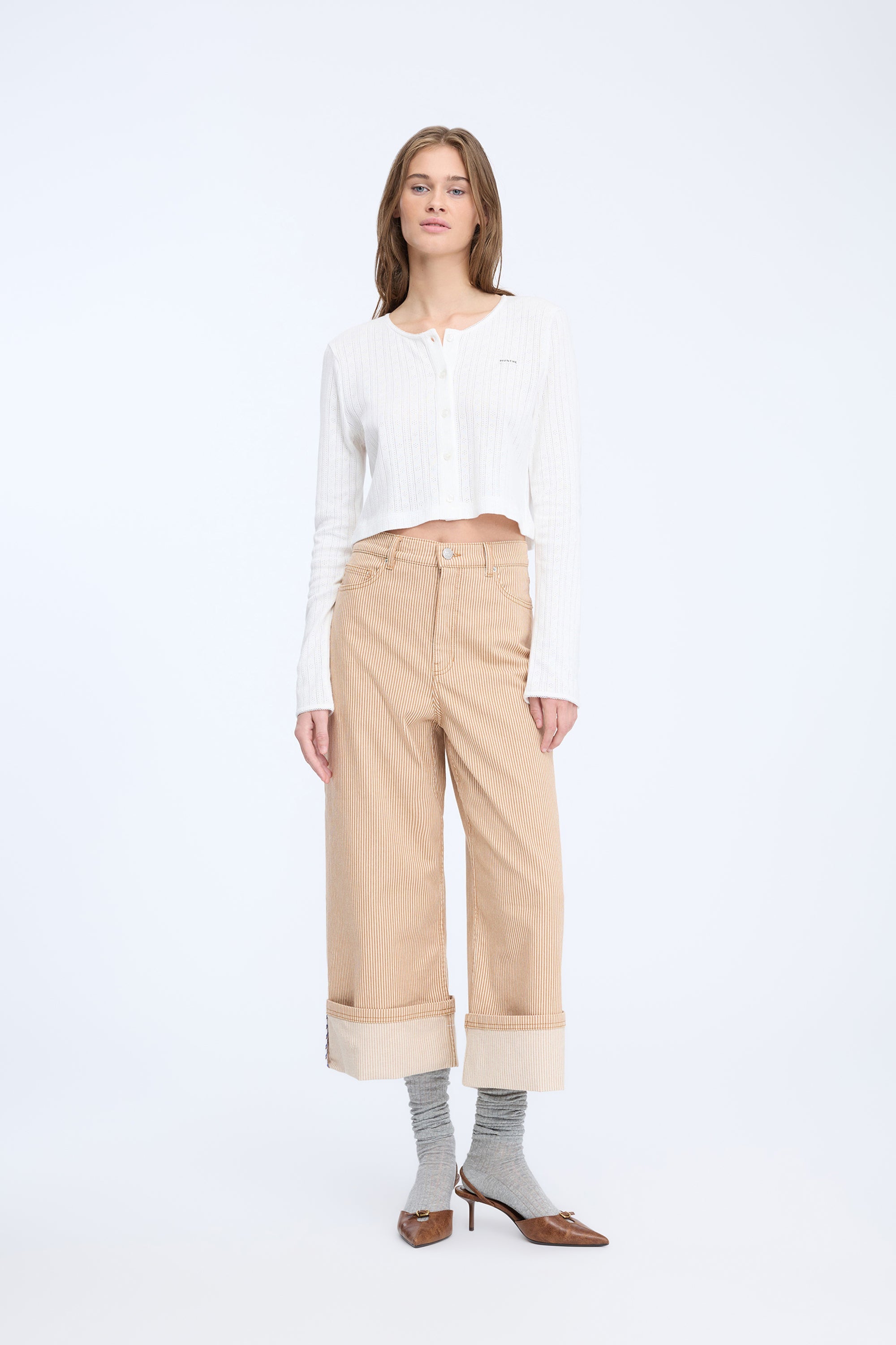 NAVONA - STRIPE CAMEL
