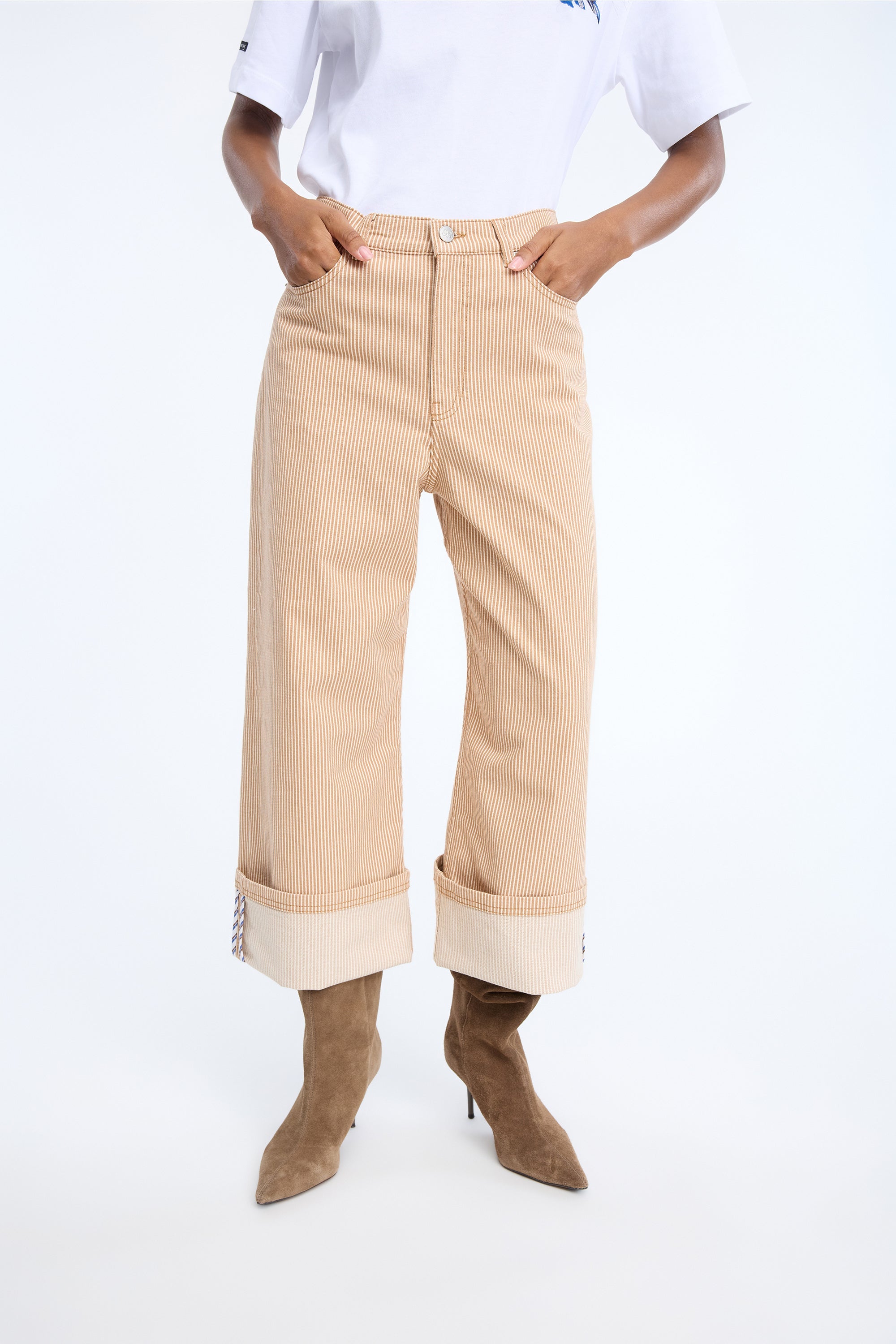 NAVONA - STRIPE CAMEL