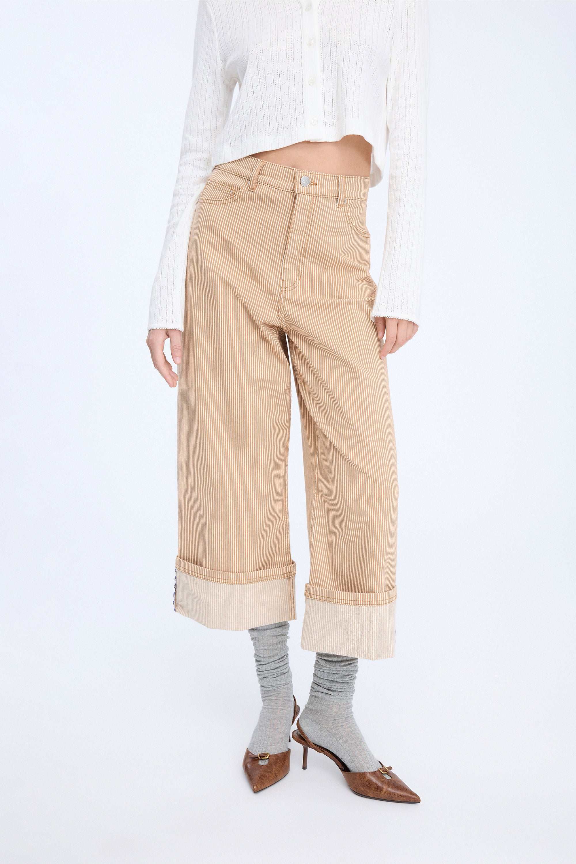 NAVONA - STRIPE CAMEL