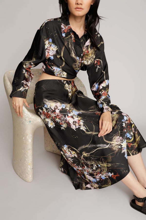 CARSON SILK - BLACK